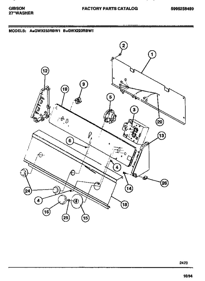 Diagram for GWX233RBD1