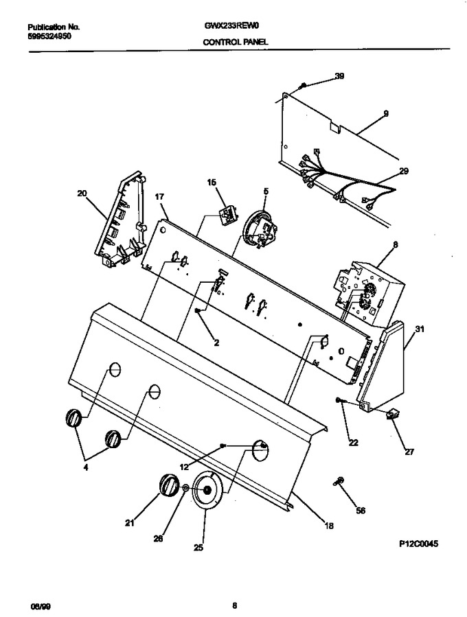 Diagram for GWX233REW0