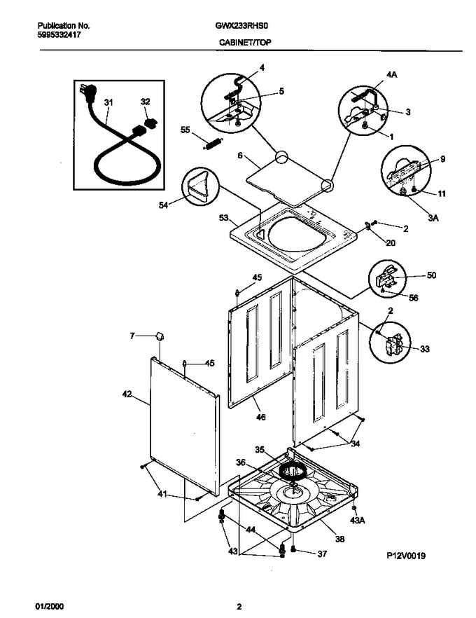 Diagram for GWX233RHS0