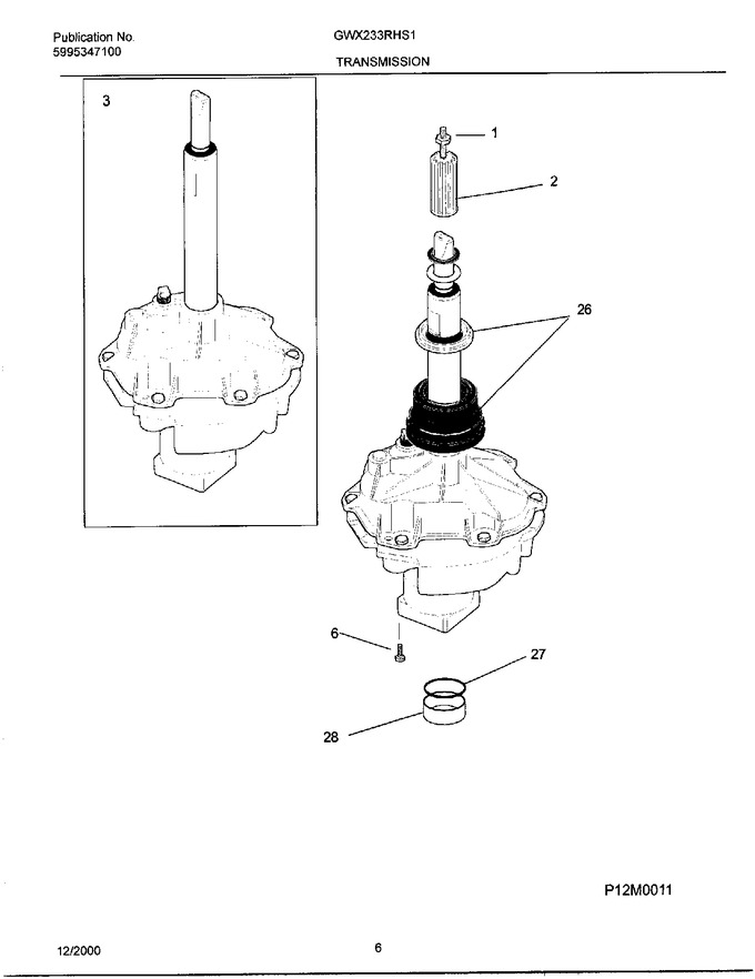 Diagram for GWX233RHS1