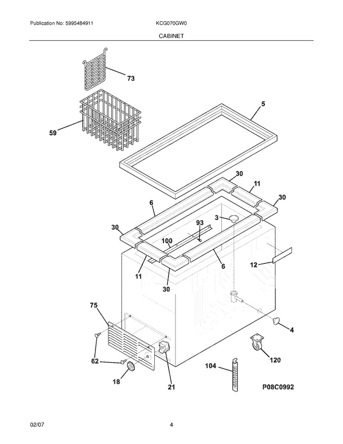 Diagram for KCG070GW0