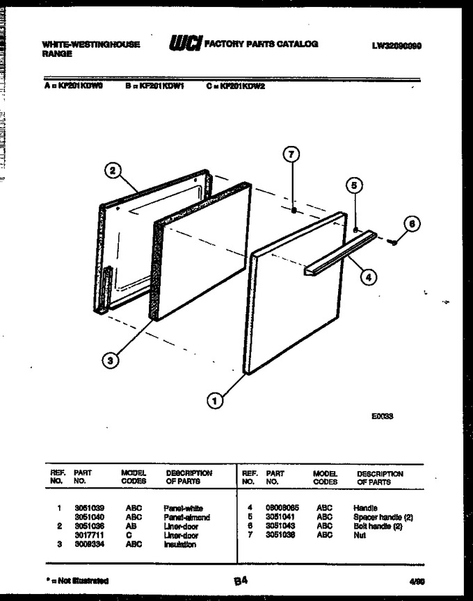 Diagram for KF201KDW2