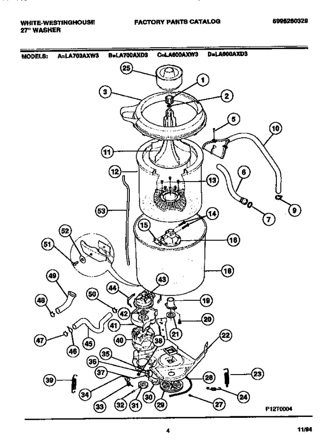 Diagram for LA700AXW3