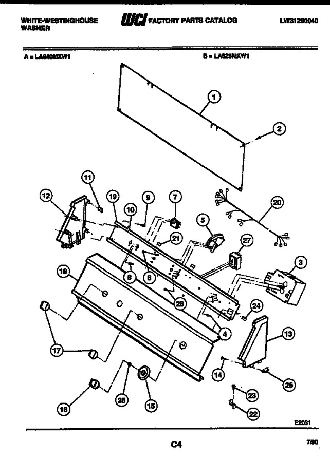 Diagram for LA625MXW1