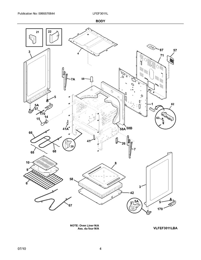 Diagram for LFEF3011LWA