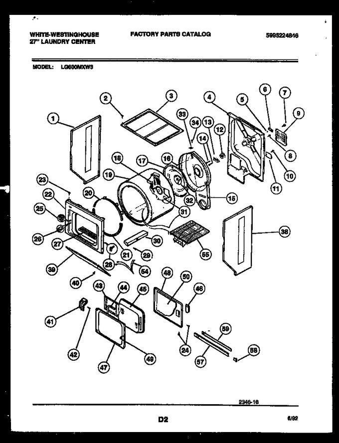 Diagram for LG600MXD3