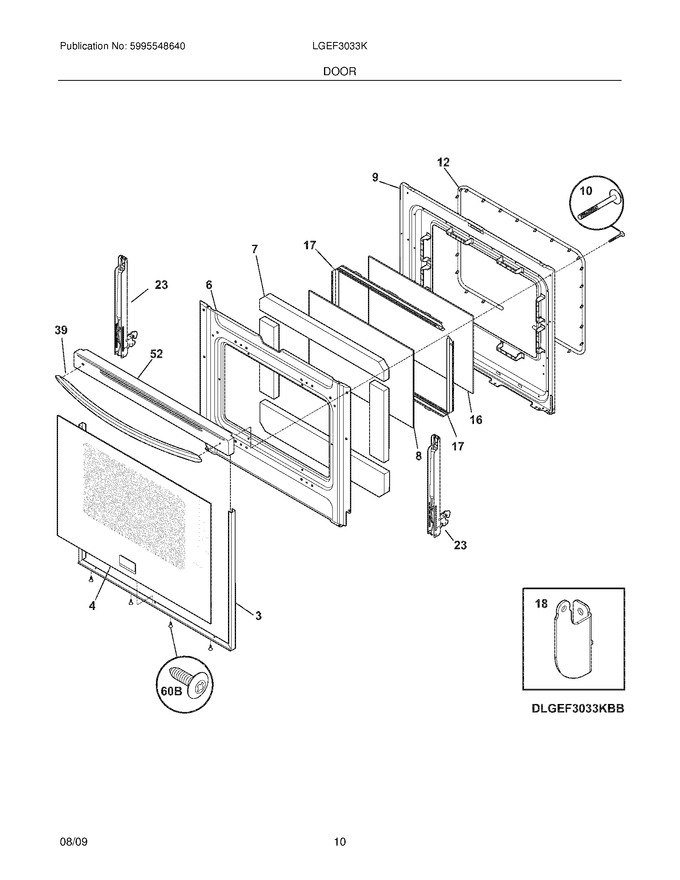 Diagram for LGEF3033KBB