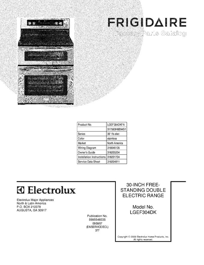 Diagram for LGEF304DKFA