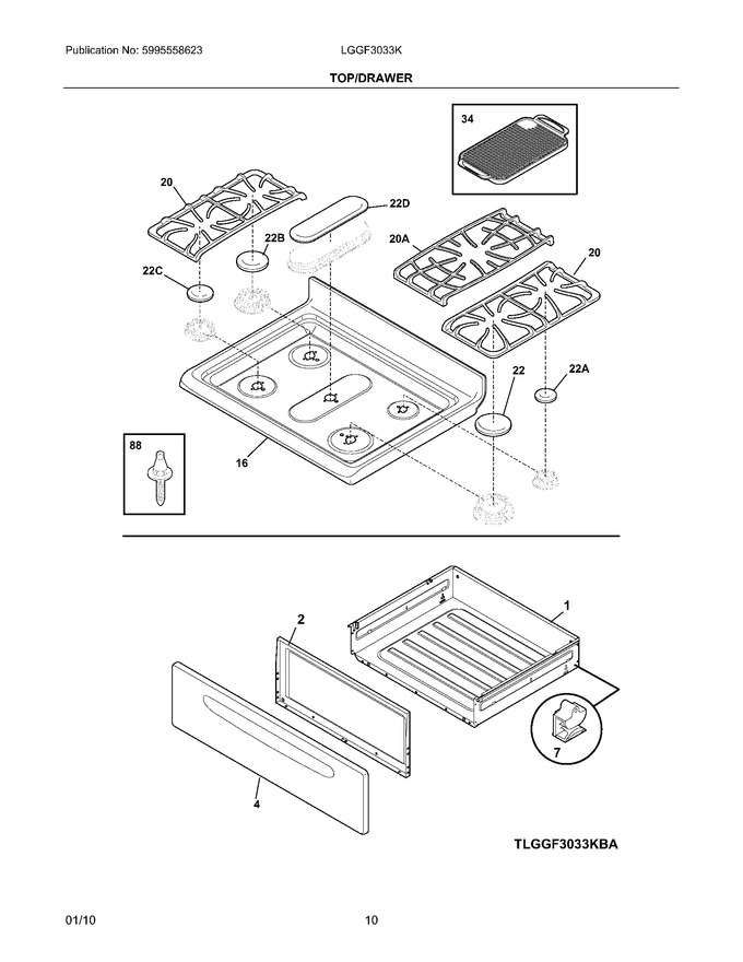 Diagram for LGGF3033KBD