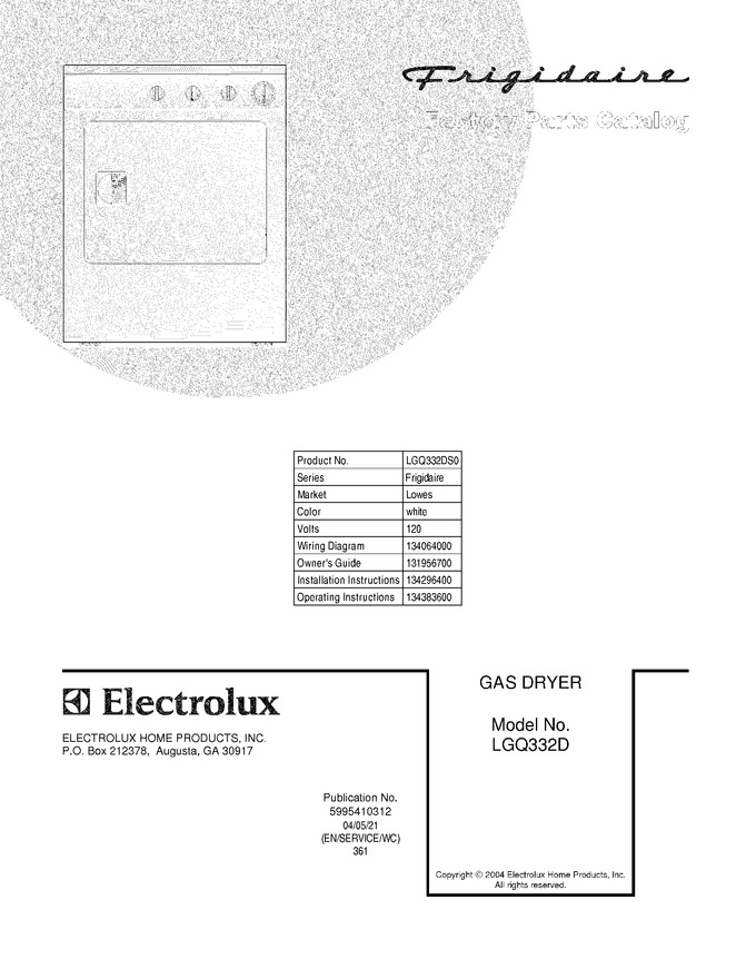 Diagram for LGQ332DS0