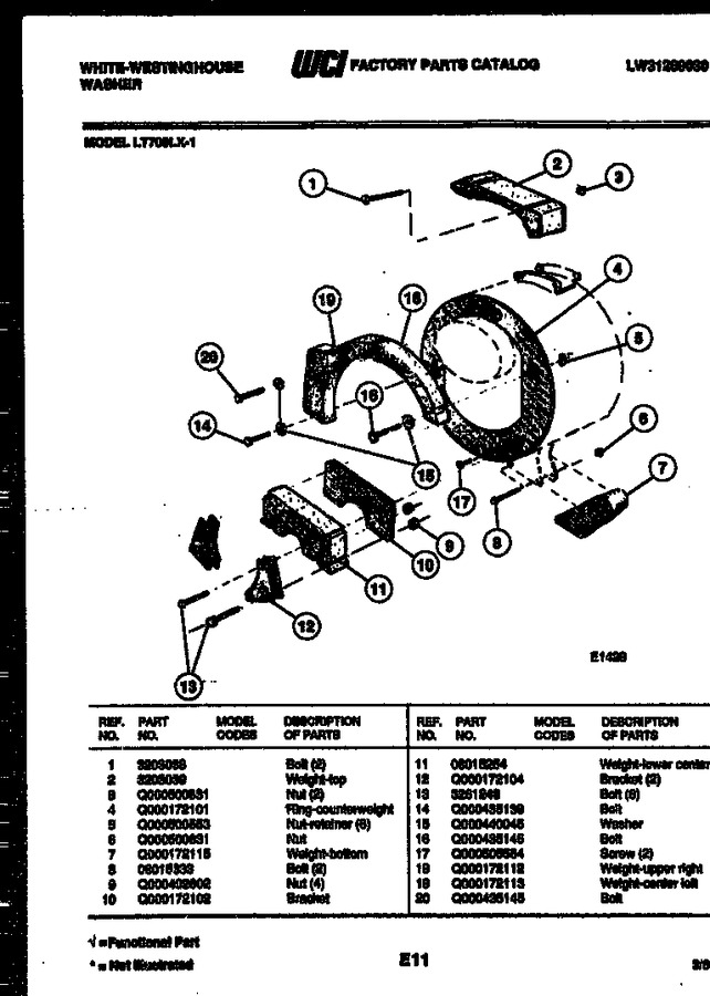 Diagram for LT700LXW1