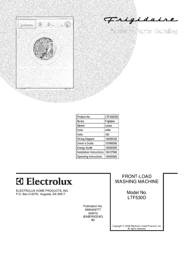 Diagram for LTF530DS0