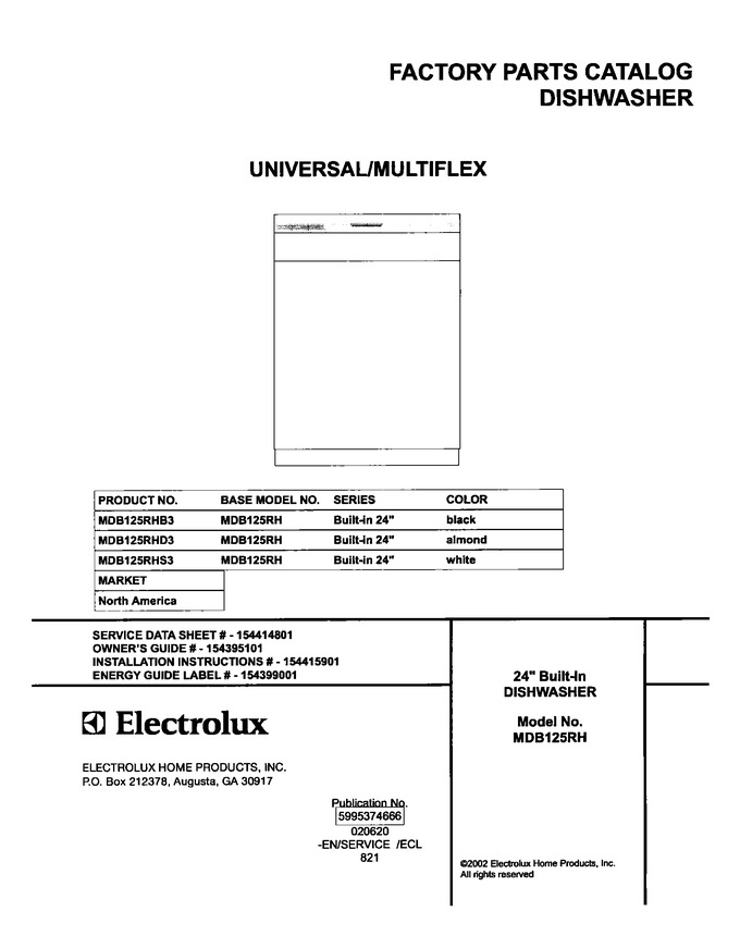 Diagram for MDB125RHS3