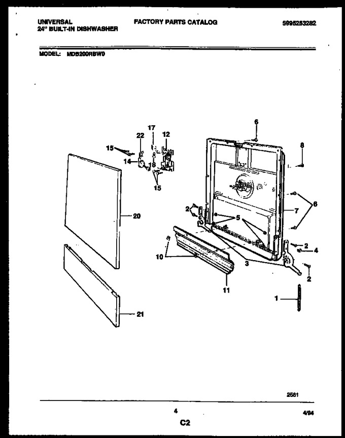 Diagram for MDB200RBW0