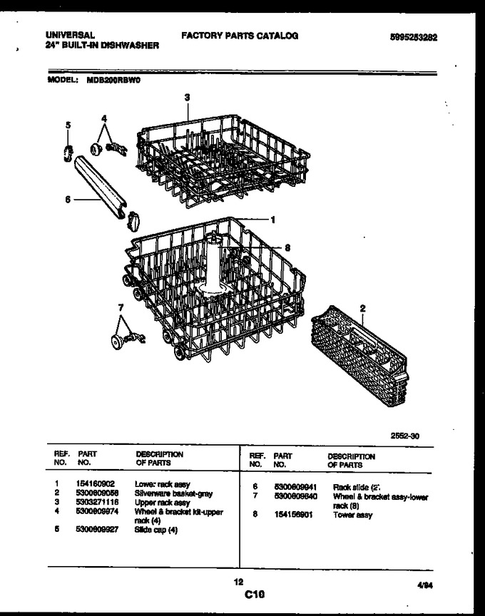 Diagram for MDB200RBW0