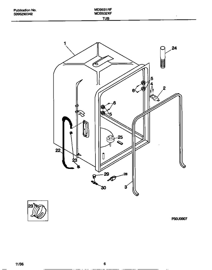 Diagram for MDB631RFR1