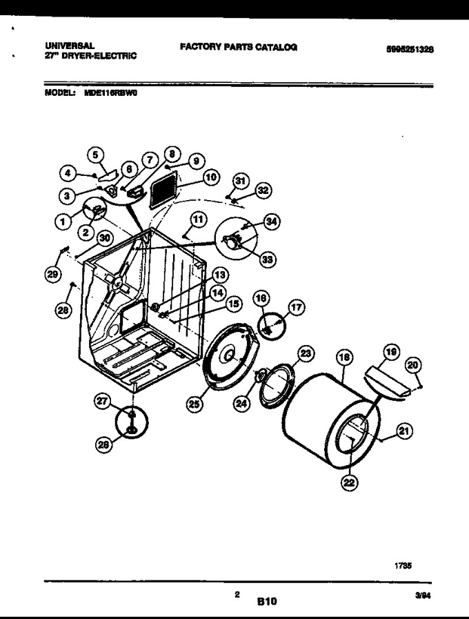 Diagram for MDE116RBW0