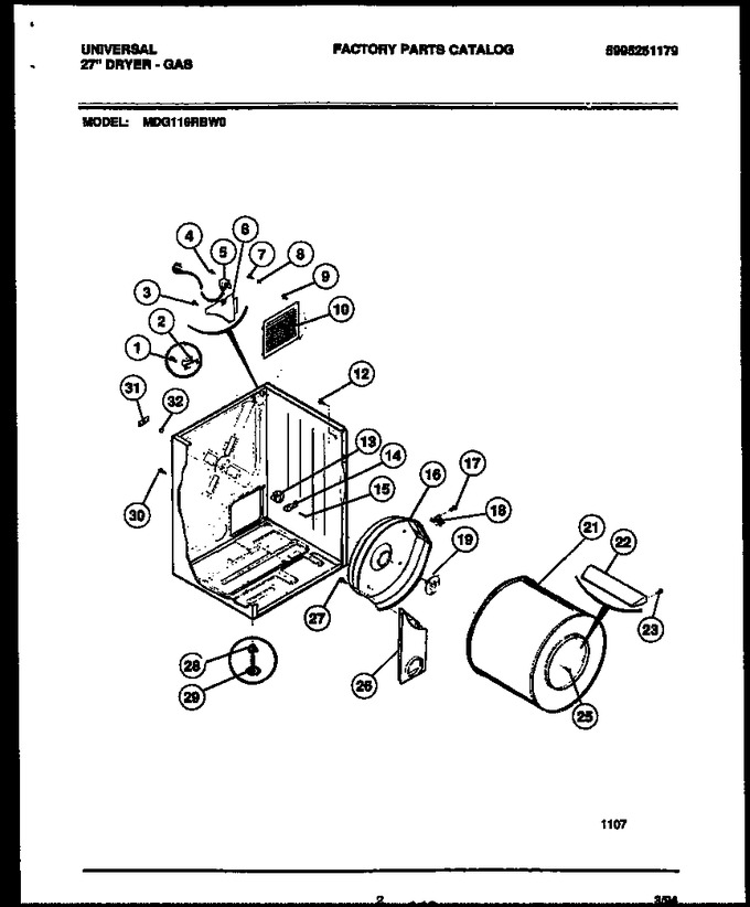 Diagram for MDG116RBW0