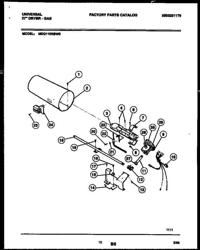 Diagram for MDG116RBW0