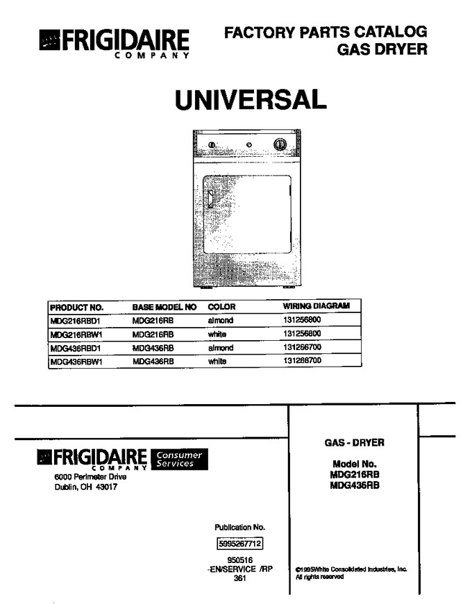 Diagram for MDG436RBW1