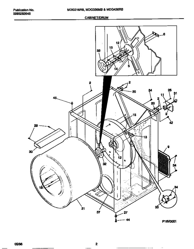 Diagram for MDG436RBW2