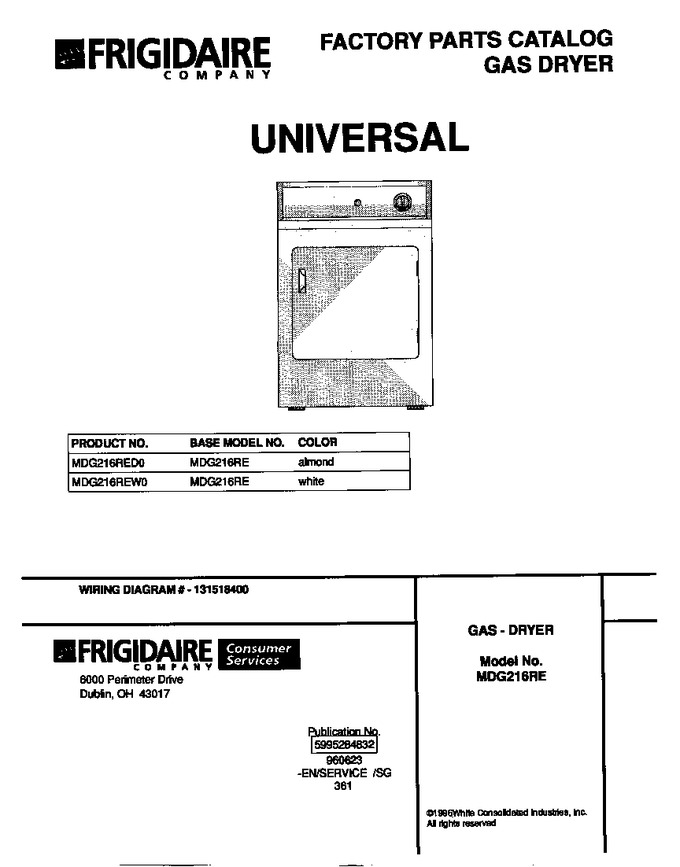 Diagram for MDG216RED0