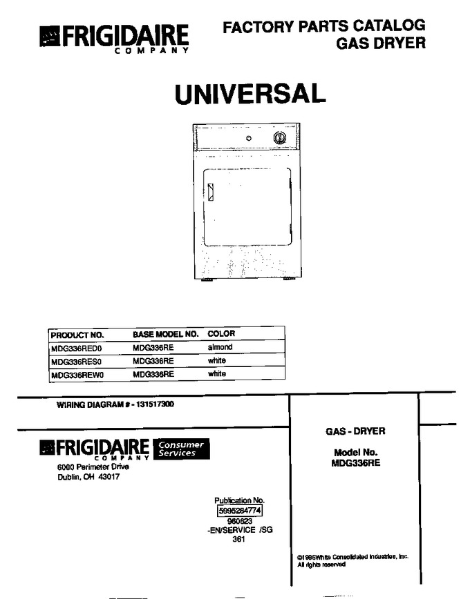 Diagram for MDG336RES0