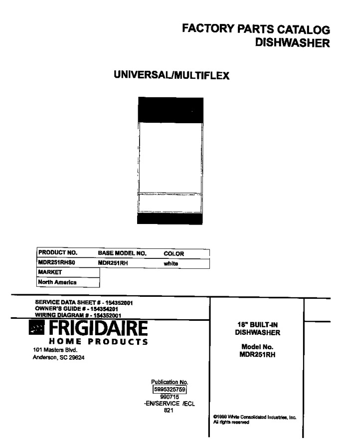 Diagram for MDR251RHS0