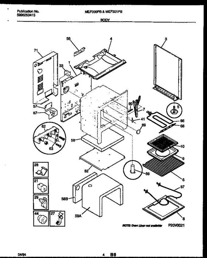 Diagram for MEF300PBWA