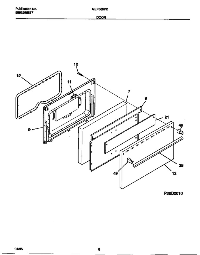 Diagram for MEF300PBWB