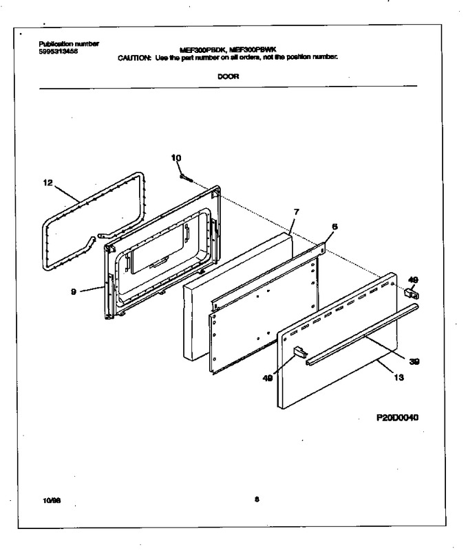 Diagram for MEF300PBWK