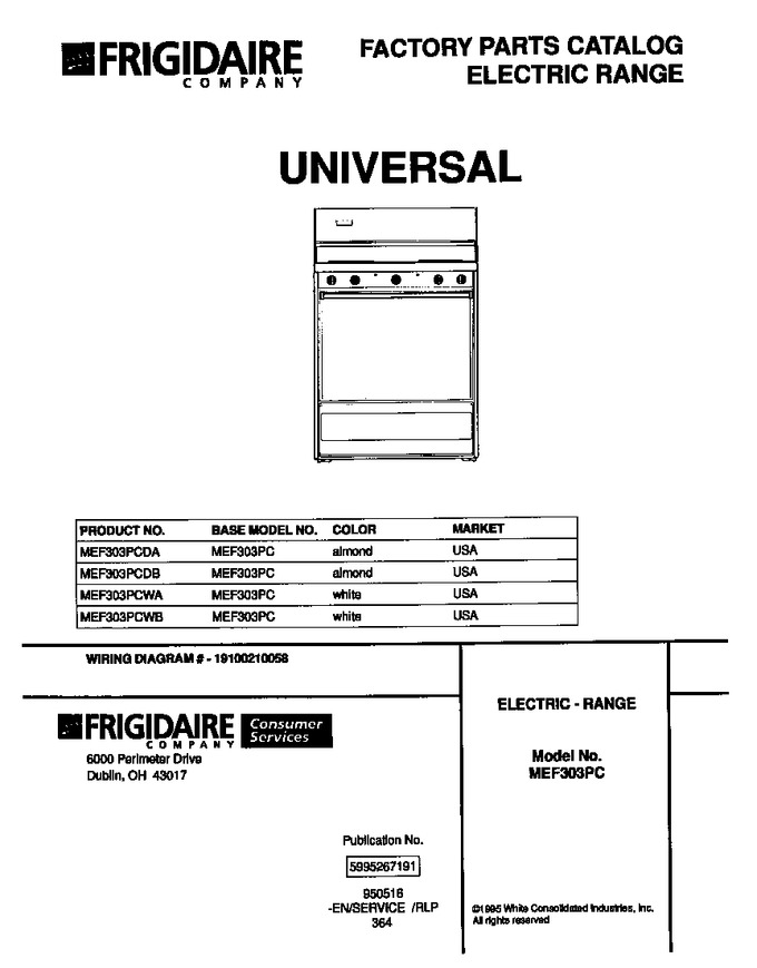 Diagram for MEF303PCWA