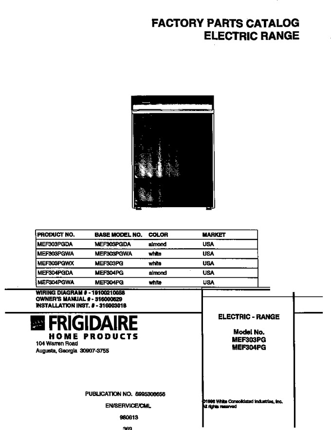 Diagram for MEF303PGWX