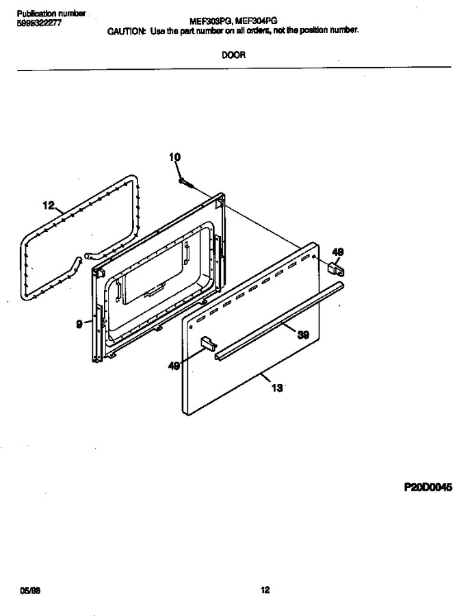 Diagram for MEF304PGWD