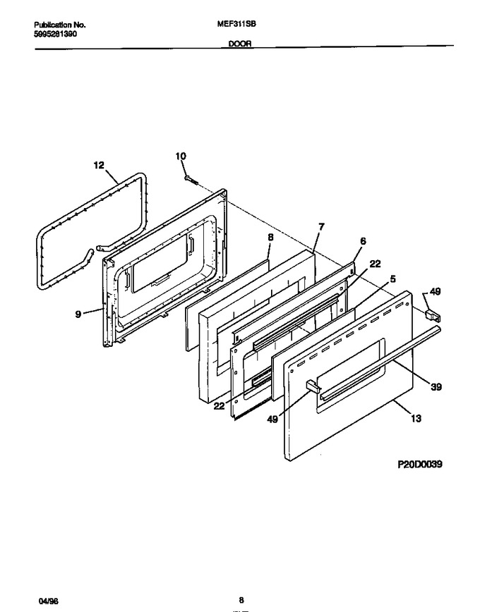 Diagram for MEF305PBWD