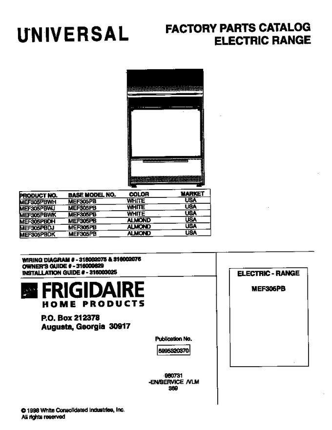 Diagram for MEF305PBDJ