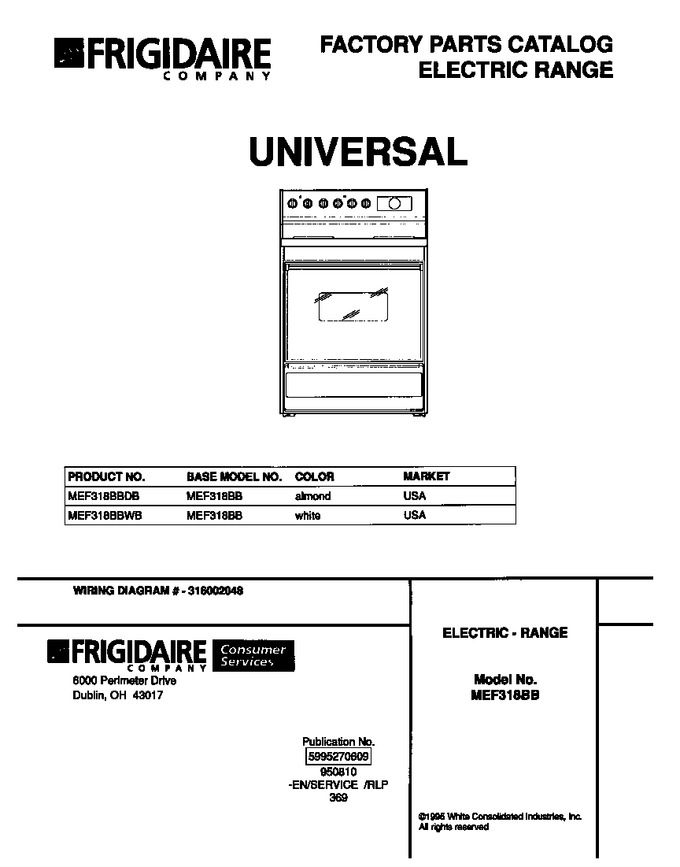 Diagram for MEF318BBWB