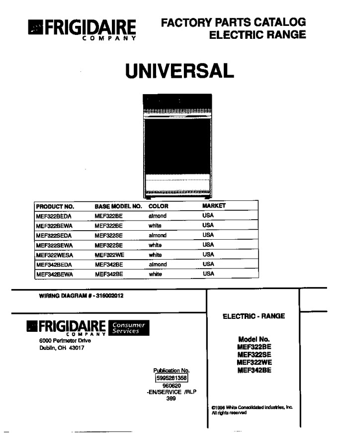 Diagram for MEF322BEWA