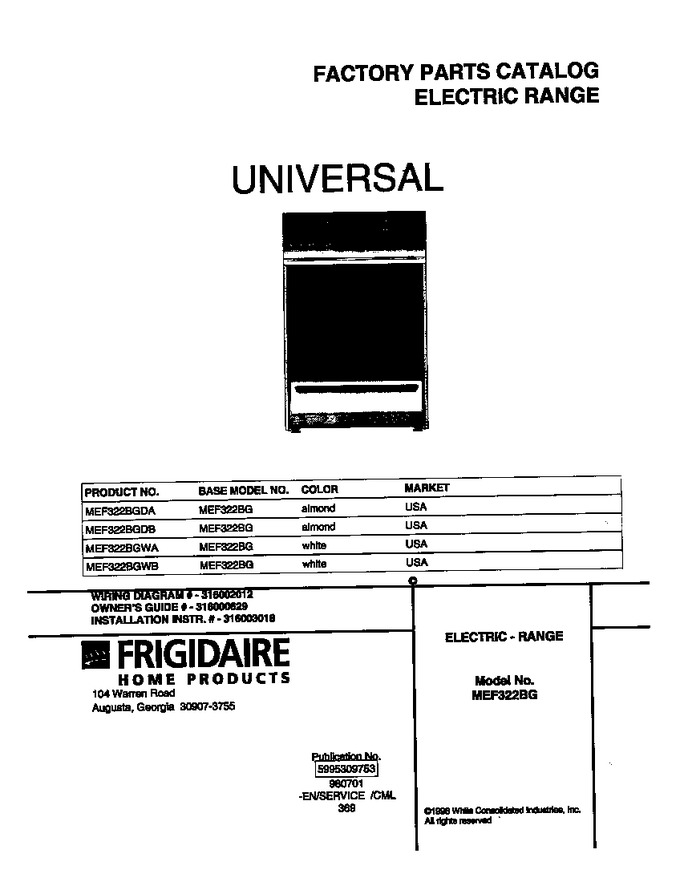 Diagram for MEF322BGWB