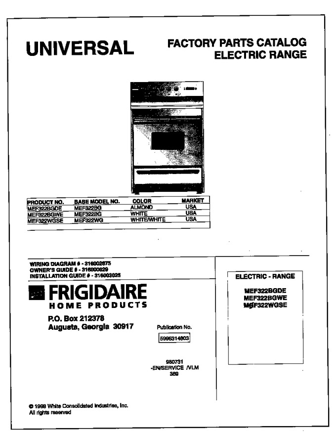 Diagram for MEF322BGDE