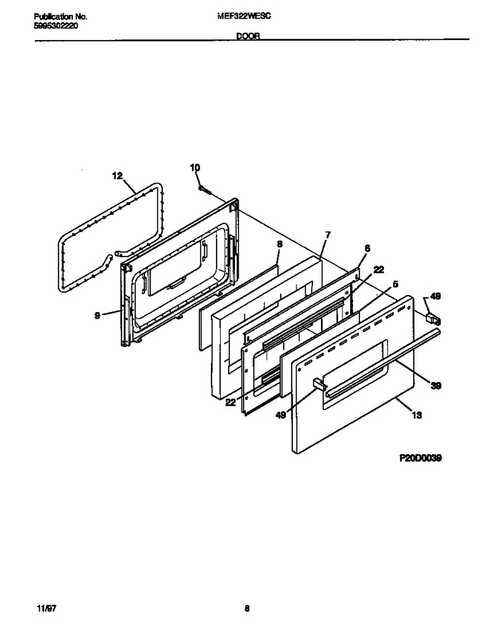 Diagram for MEF322WESC