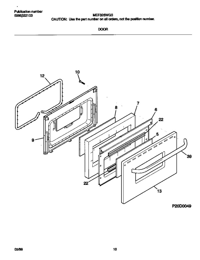 Diagram for MEF326WGSD