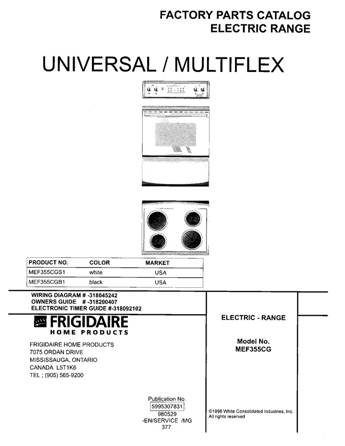 Diagram for MEF355CGS1