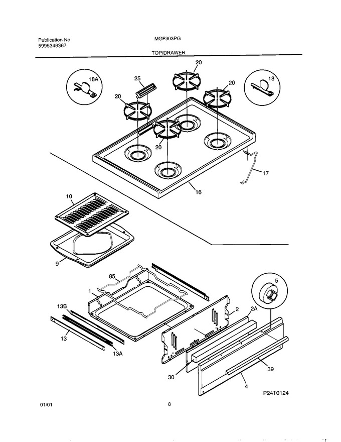 Diagram for MGF303PGWJ