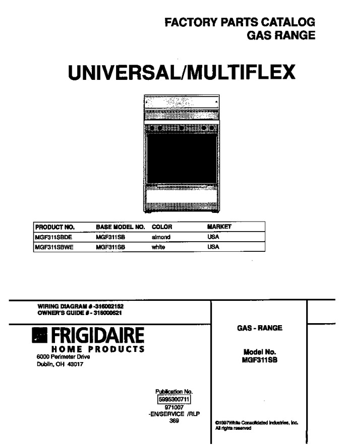 Diagram for MGF311SBWE