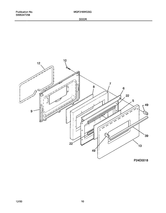 Diagram for MGF316WGSG