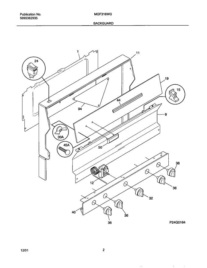 Diagram for MGF316WGSK