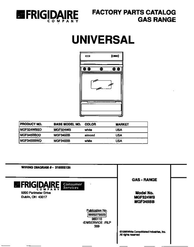 Diagram for MGF345BBWD