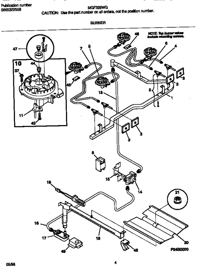 Diagram for MGF326WGTD