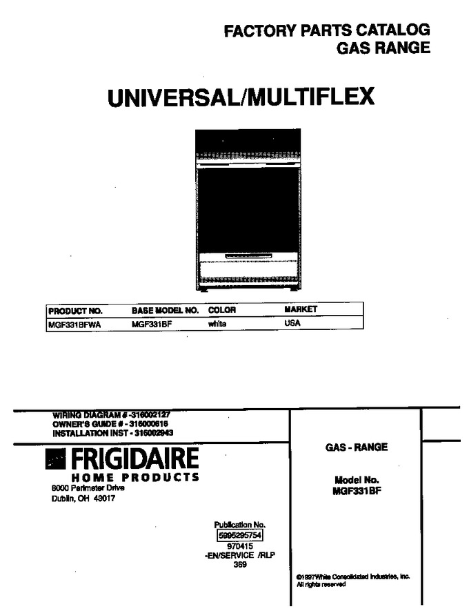 Diagram for MGF331BFWA